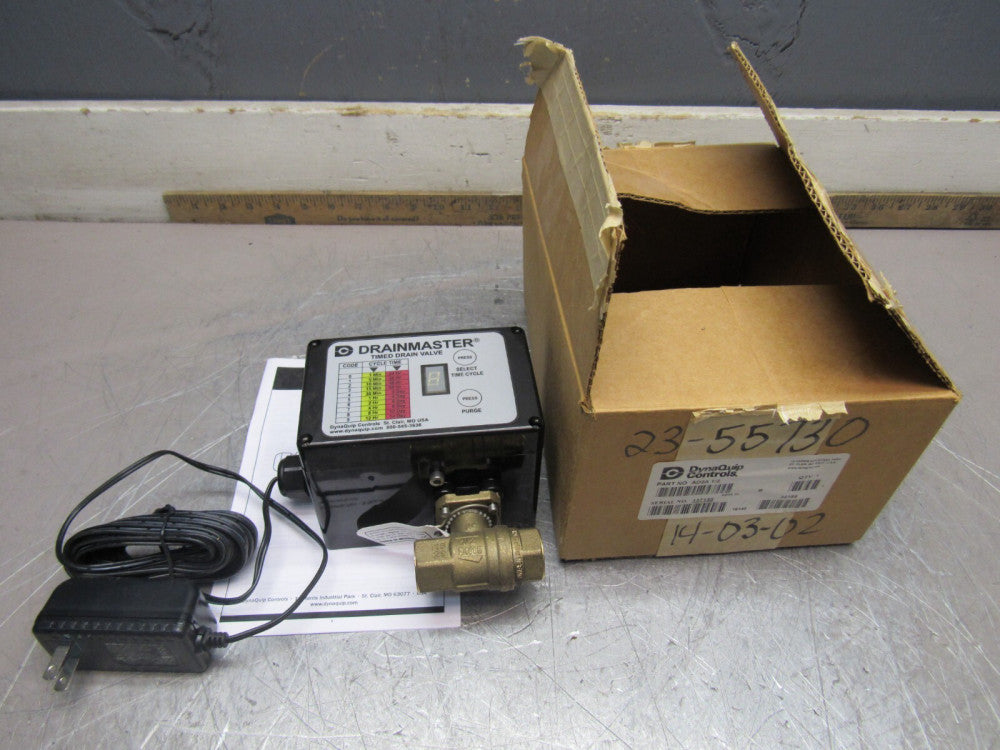 DYNAQUIP CONTROLS DRAINMASTER AD2A 1/2" TIMED DRAIN VALVE NEW IN THE BOX !! M/O