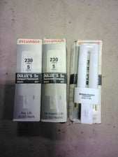 Lot Of 3 Sylvania Dulux S 5W Base G23 CF5DS/827 20325 Compact Fluorescent 