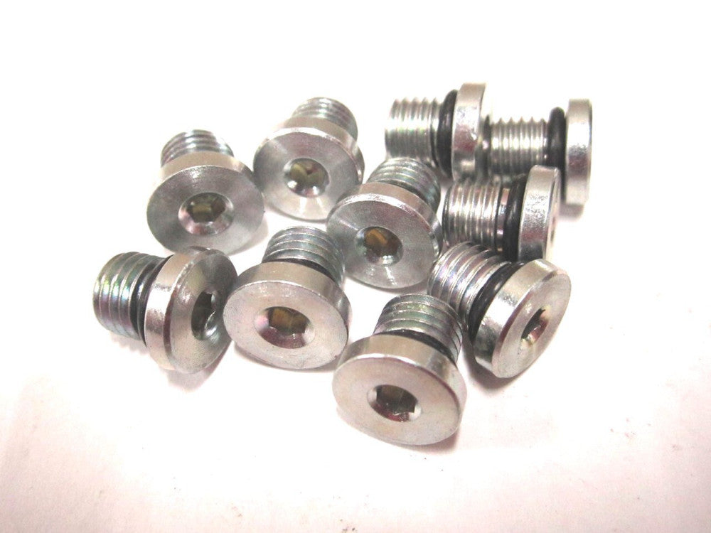 Brennan (6408-H02-O) 5/16-24 Thread 1/8" Male O-Ring Boss Steel Plug - 10 QTY