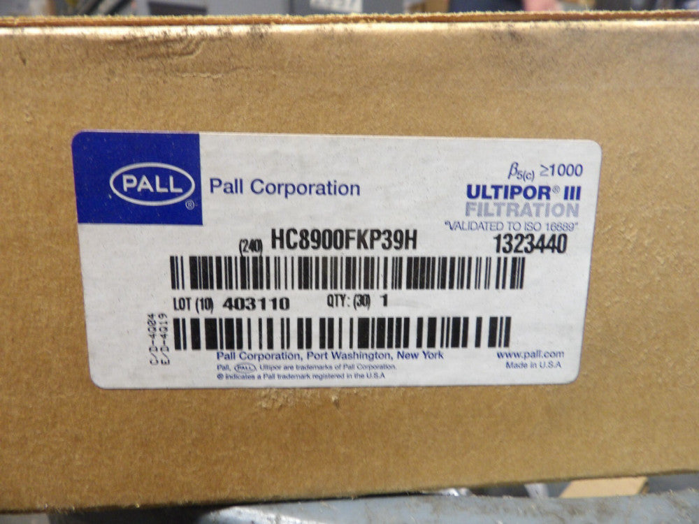 NEW PALL HYDRAULIC FILTER ELEMENT 3 µ 1000 PER ISO 363 PSID CRUSH  HC8900FKP39H