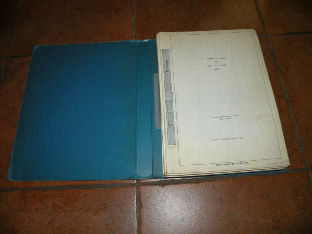 Okuma Manuals for OTL-3 Autoloader Touchsetter OSP 500L-G 5000L-G 2753-E 1986