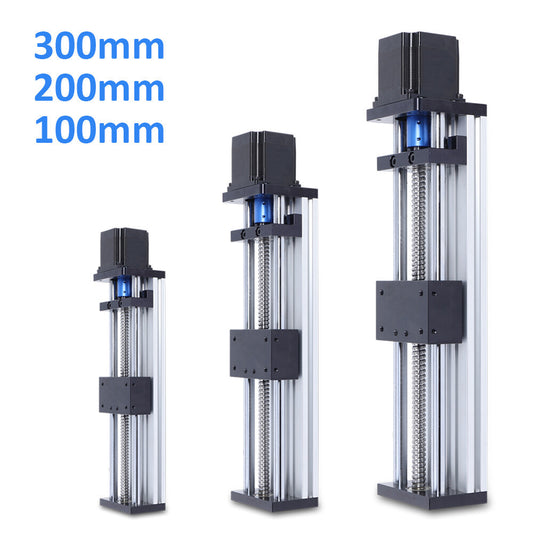 100/200/300mm Ball Screw Linear Rail Motion Slide Table + 23nema Stepper Motor