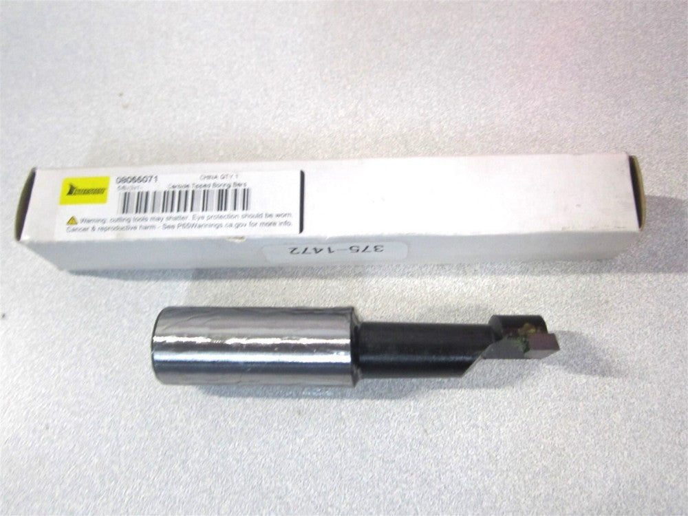 (375-1472) 3/16" x 1-1/2" x 5/8" x 3" OAL C2 Carbide-Tipped RH Boring Bar
