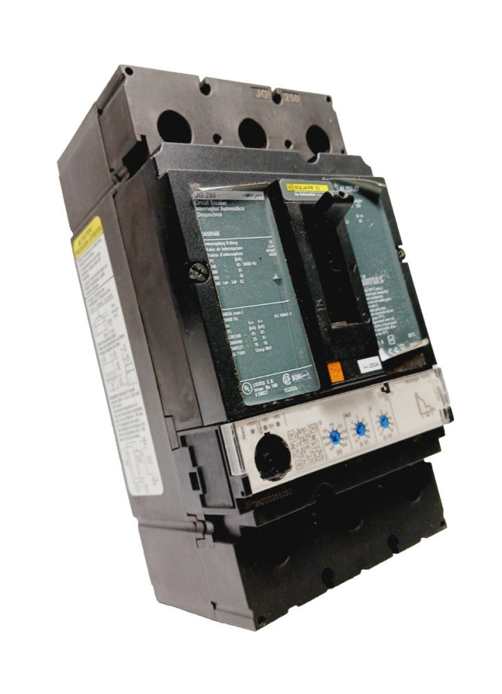 SQUARE D 250 AMP CIRCUIT BREAKER 3 POLE 600 VAC  NJGF3625CU33XY011