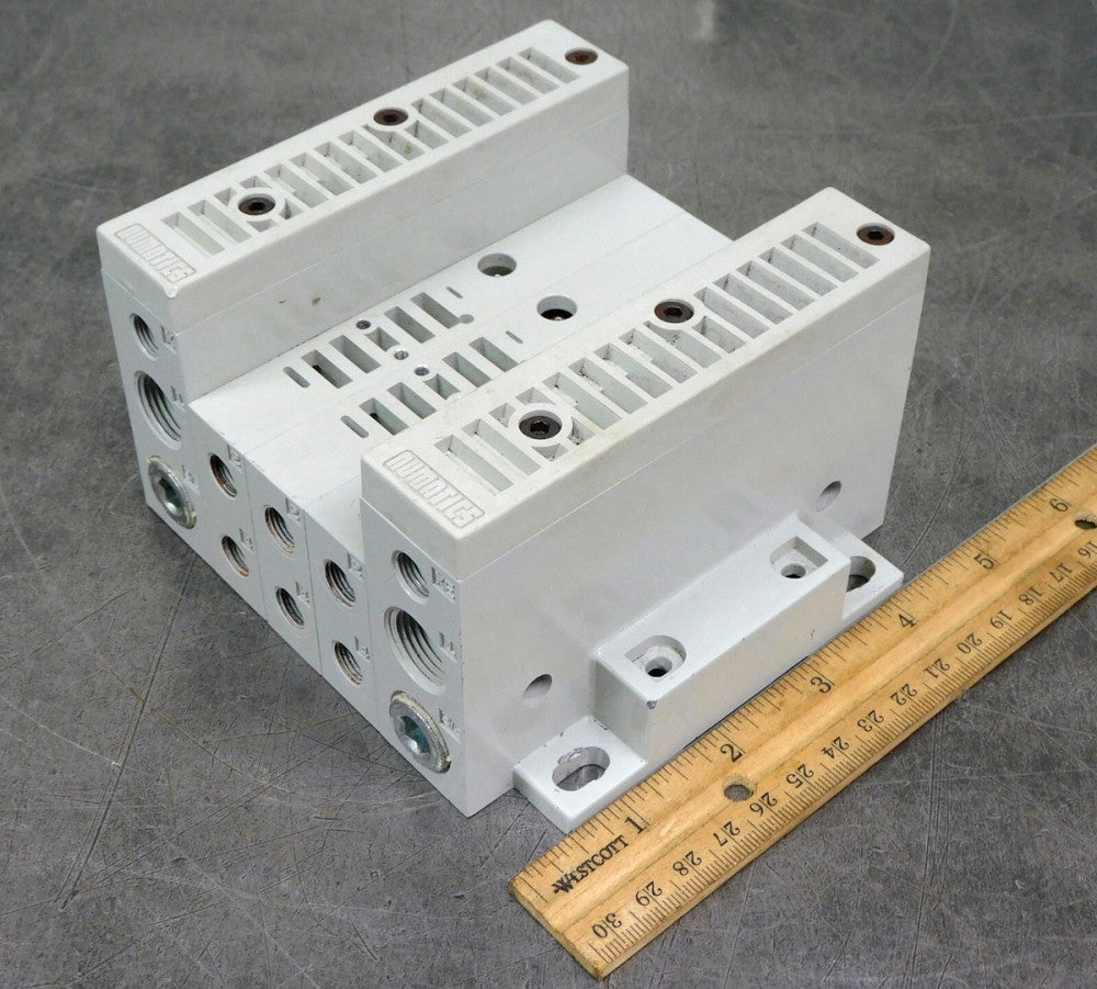 Numatics ZSP 006-206 D1 Double Z Block Manifold Lot of Three (3)