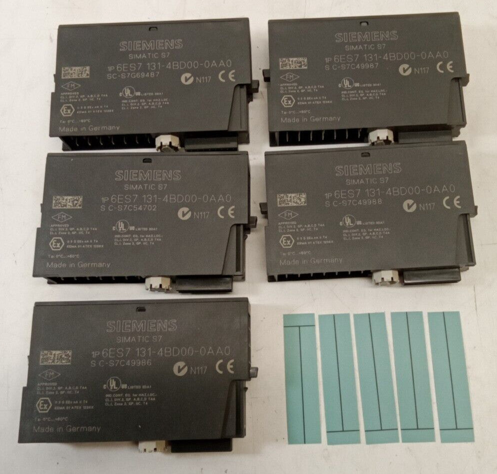 Siemens 6ES7 131-4BD00-0AA0 (Lot of 5)