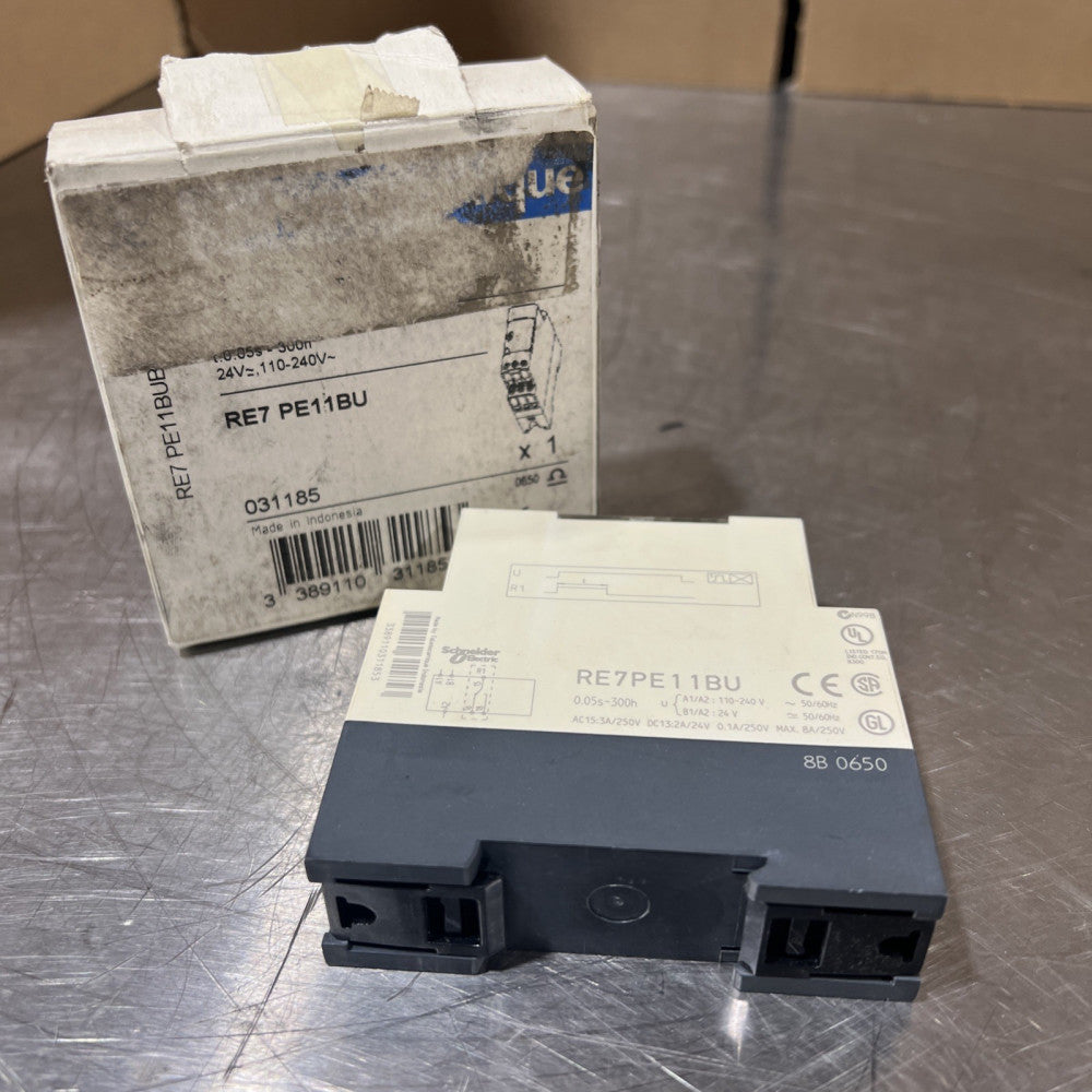 SCHNEIDER ELECTRIC RE7 PE11BU PULSE ON ENERGISATION TIMER RELAY Nos Surplus