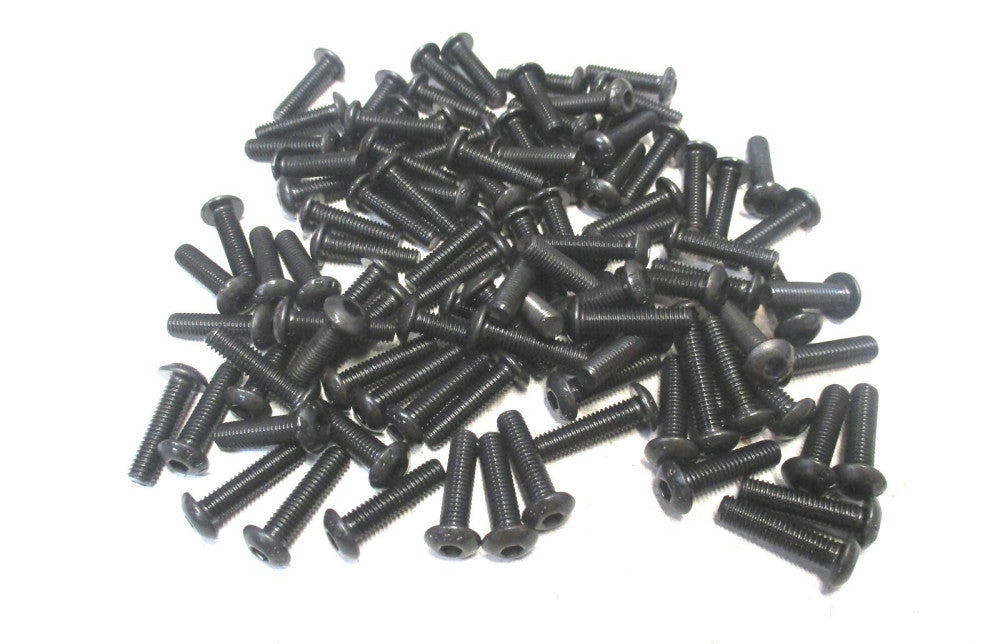 Brighton (201075) #10-32 UNF 3/4 OAL 1/8 Hex Button Cap Screw - Lot of 100