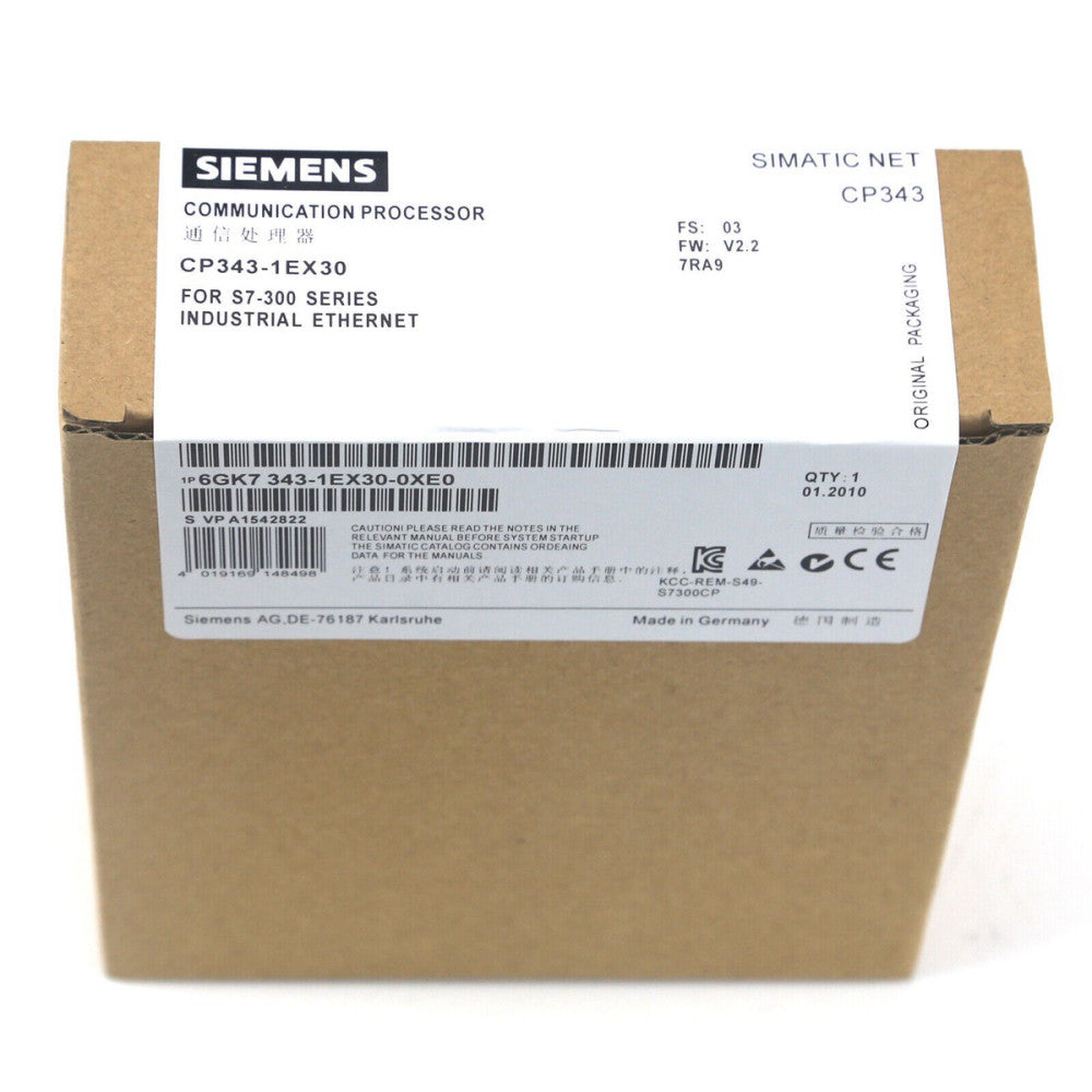 NEW SIEMENS 6GK7343-1EX30-0XE0 6GK7 343-1EX30-0XE0 Communications Processor
