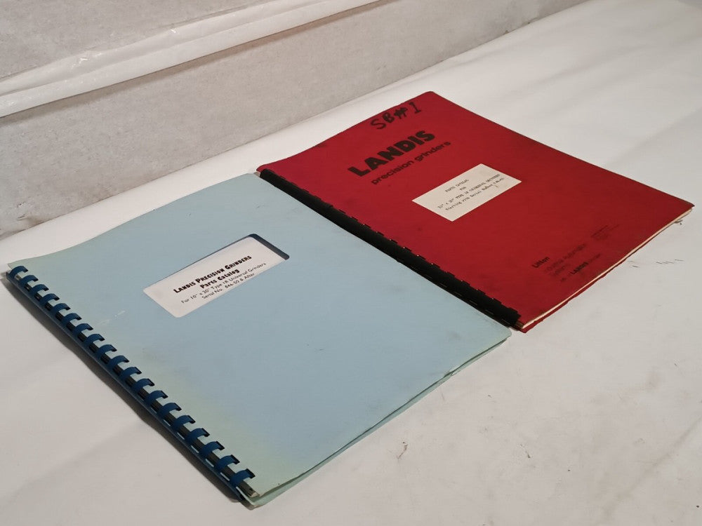 Lot of 2 Landis Precision Grinders 10"x20" 1R 846-50 Universal Parts Catalogs