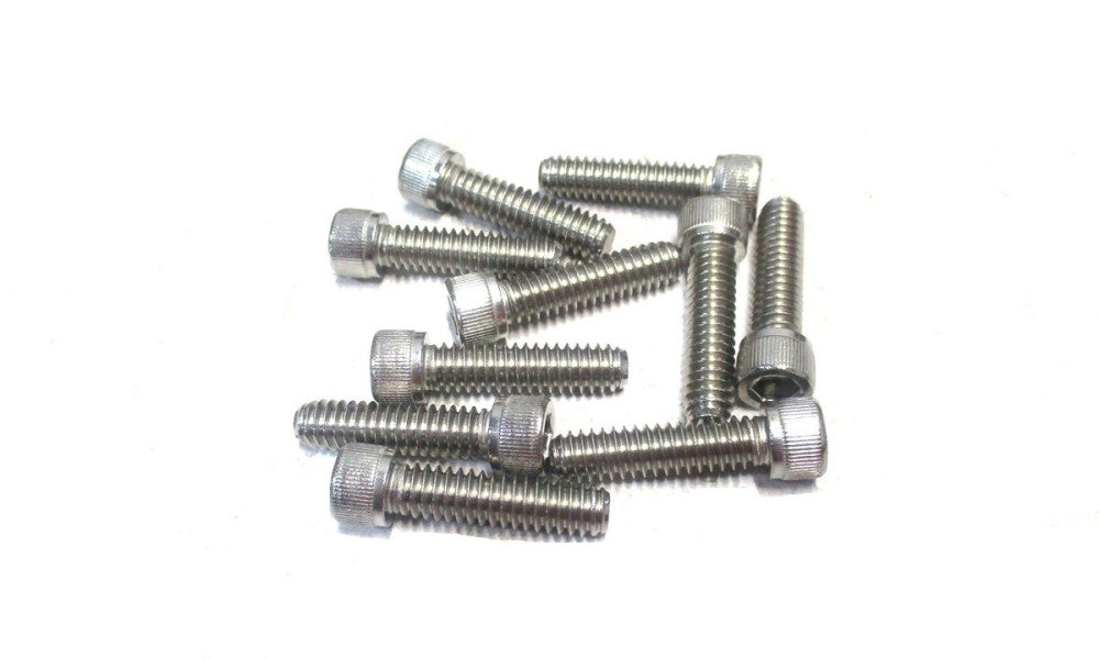 NEW 1/4-20 UNC 1" OAL 3/16 Hex 18-8 Stainless Steel Socket Cap Screw - Lot of 10