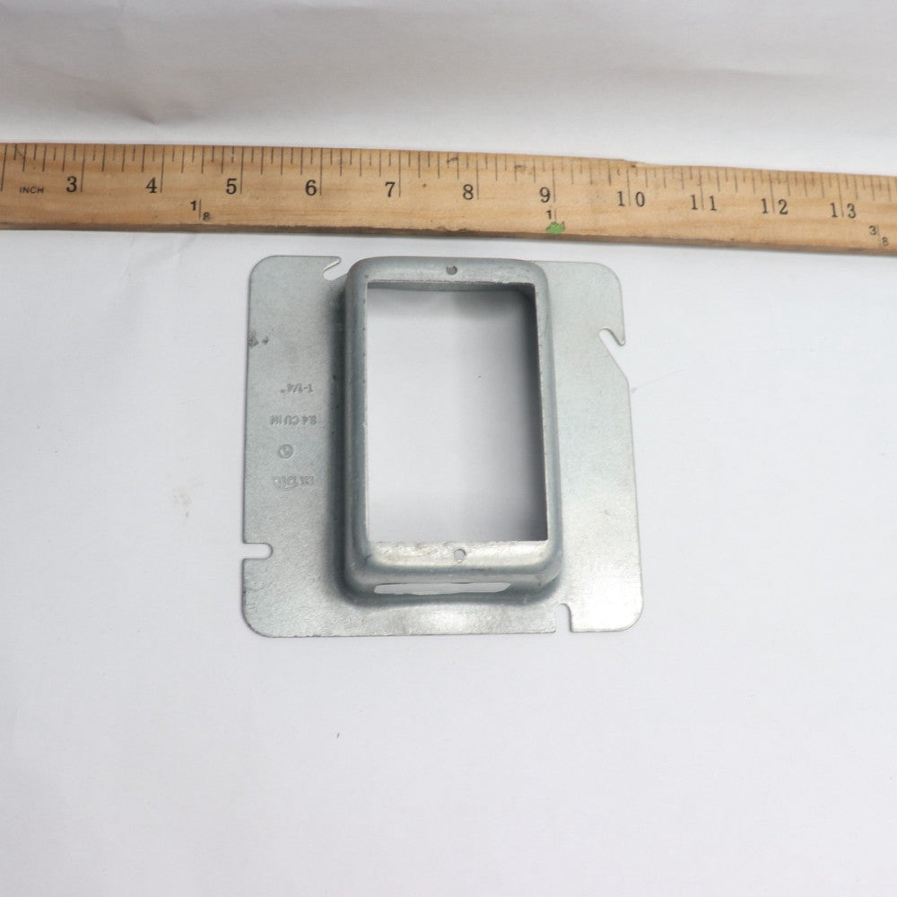 Orbit Electric Box Mud Ring Cover 1-Gang 4-11/16" Square x 1-1/4" Ring 51125