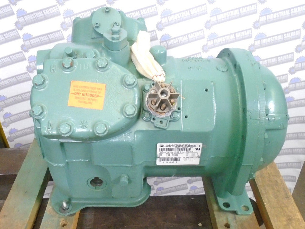 CARLYLE Carrier - 06DS3136AC3600-L - HERMETIC COMPRESSOR - 400/460V (REMANUFACT)