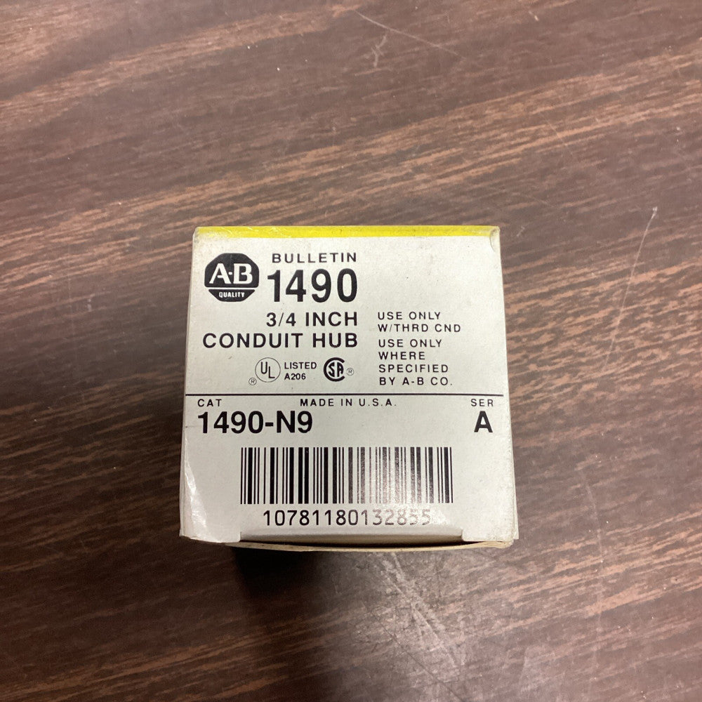 Allen Bradley 1490-N9 Ser A 3/4 Inch Conduit Hub