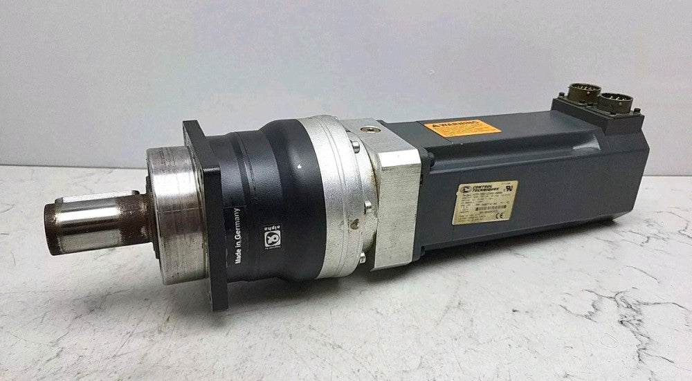 Control Techniques NTM-355-CONS-0000 Servo Motor w/ Alpha Sp 100S-MF2-20 Gearbox