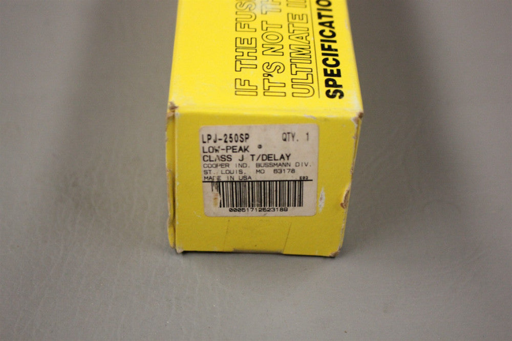 NEW BUSSMANN CLASS J TIME DELAY FUSE LPJ-250SP