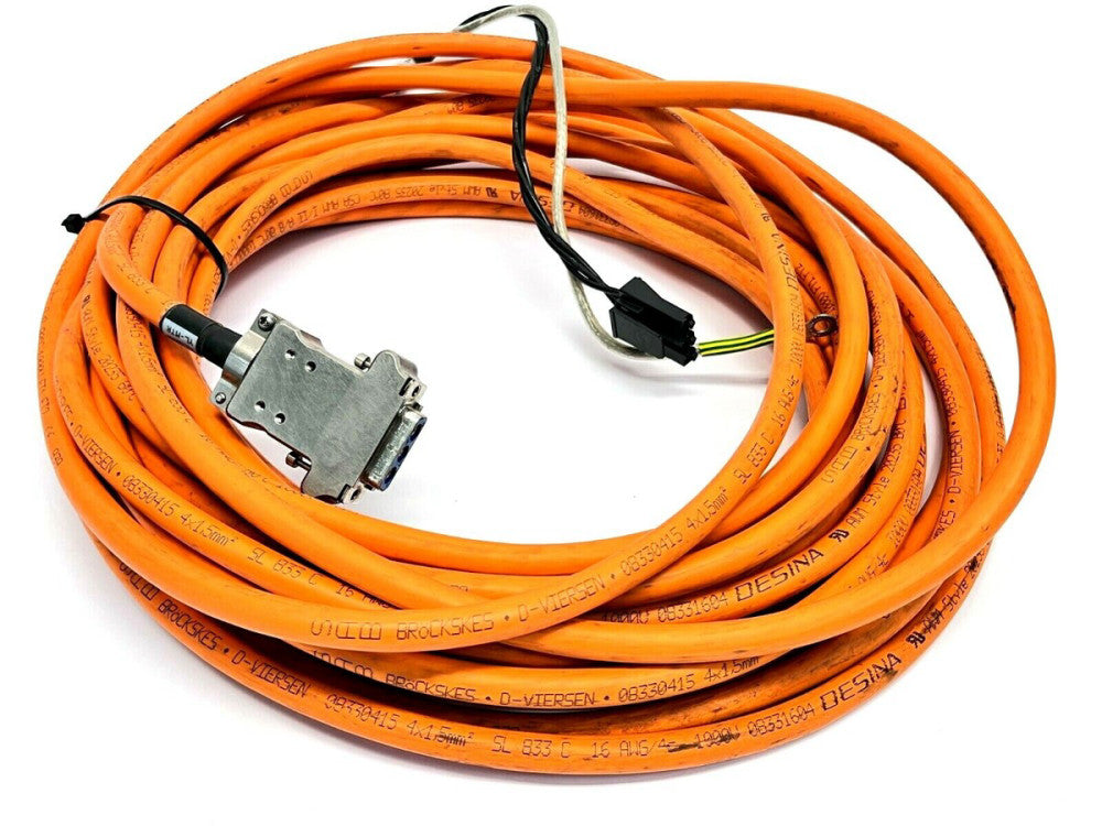 Kollmorgen 3-Pin Cable With Ground 37'6" Long 