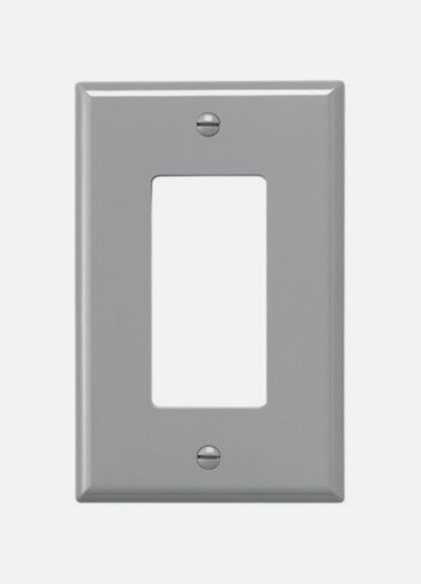 EATON WIRING DEVICES PJ26GY - WALLPLATE 1G DECORATORPOLY MID GY 20PCS