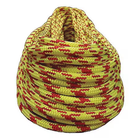 All Gear Ag24sp716120ry Climbing Rope,Pes,7/16 In. Dia.,120 Ft L