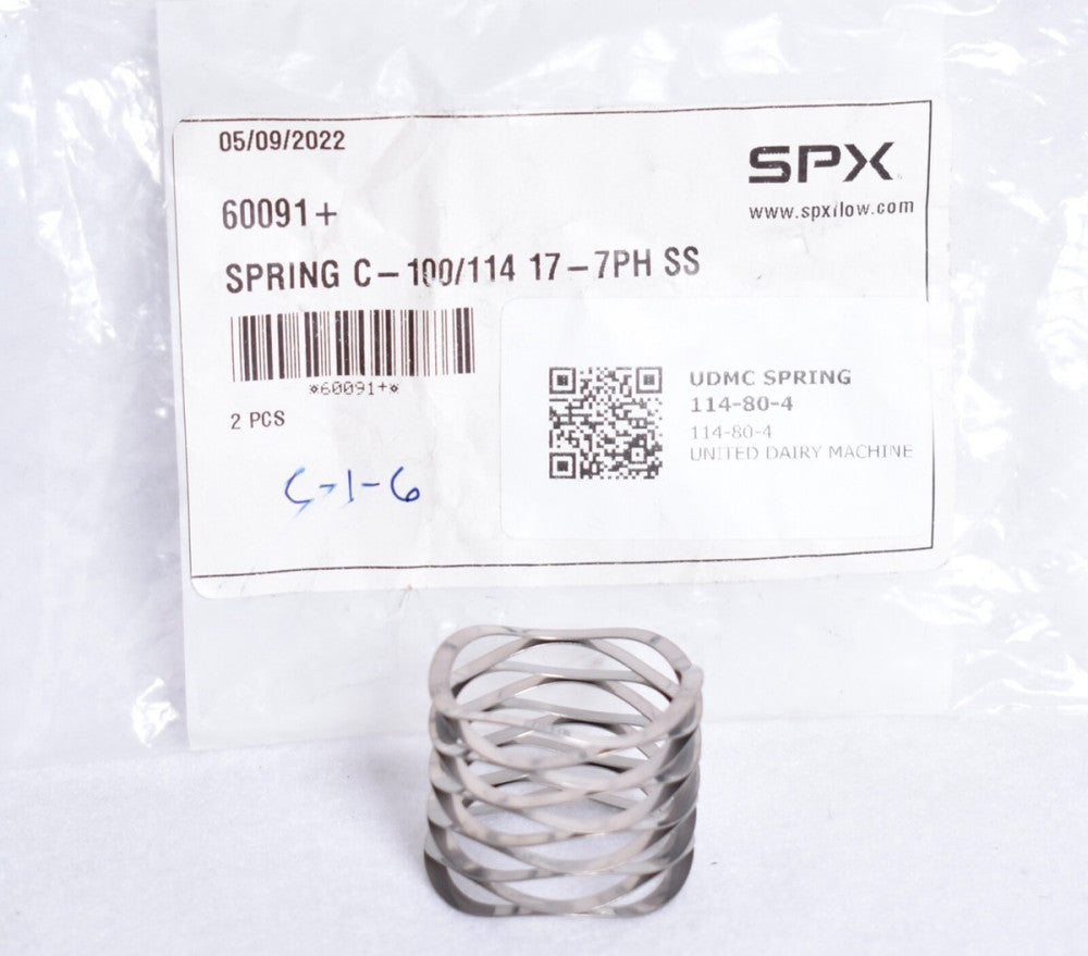 SPX Flow Pump Crest to Crest Wave Spring C-100/114 17-7PH SS  60091+