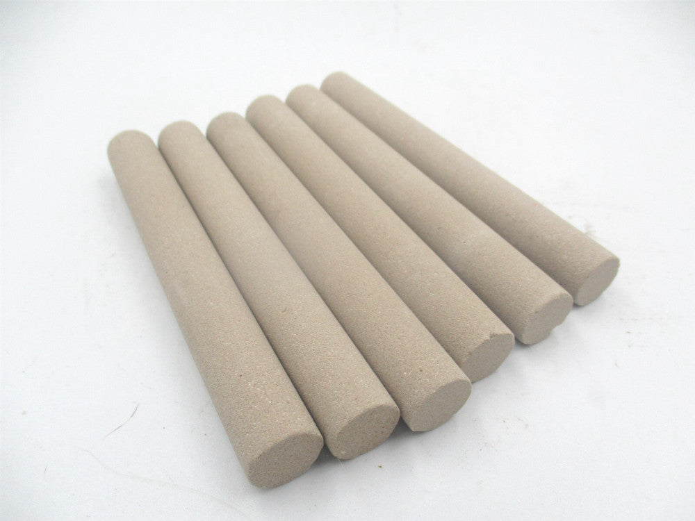 (399-0229) 1/2" x 4"OAL Round Aluminum Oxide Toolroom Finishing Stick - Qty 6