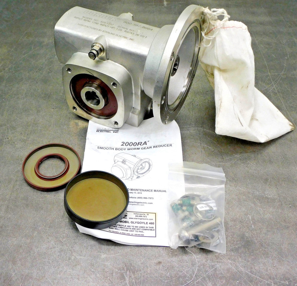 Dorner 820-1237 Stainless Steel SS Right Angle Gear Reducer 20:1 Ratio 56C