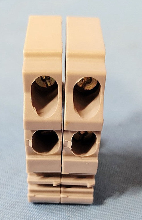 ENTRELEC TERMINAL BLOCK M/N:  B2 FEED THROUGH 10AWG 6MM (LOT OF 2)