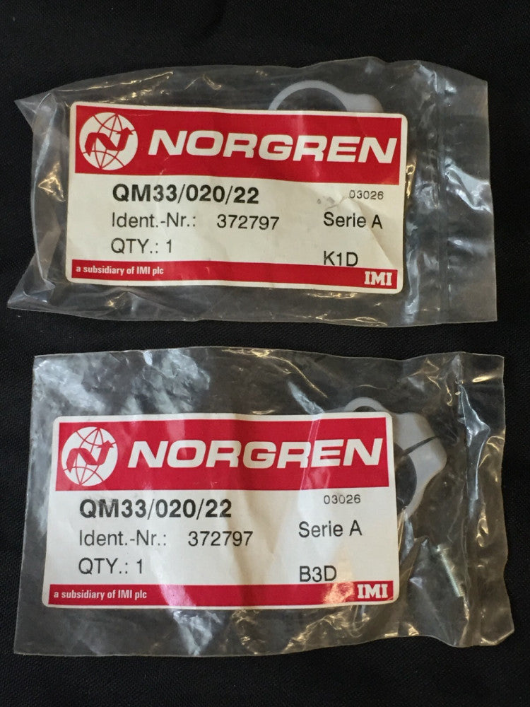 NEW Lot of 2 Norgren QM33/020/22 20mm Switch Mounting Brackets 372797