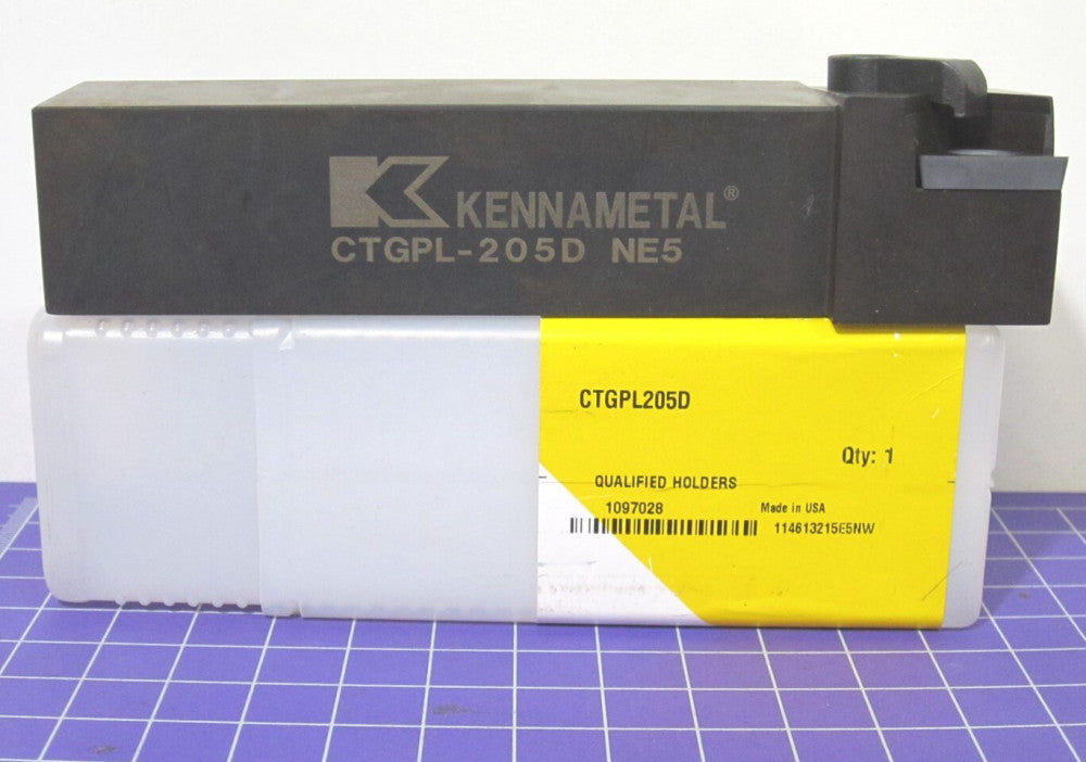KENNAMETAL CTGPL205D Indexable Turning Toolholder LH Clamp 1-1/4" Shank 6" OAL