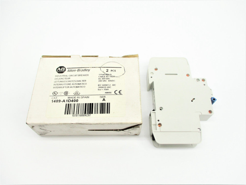 ALLEN BRADLEY 1489-A1D400 SER. A 40A 240VAC (PKG OF 2) NSMP