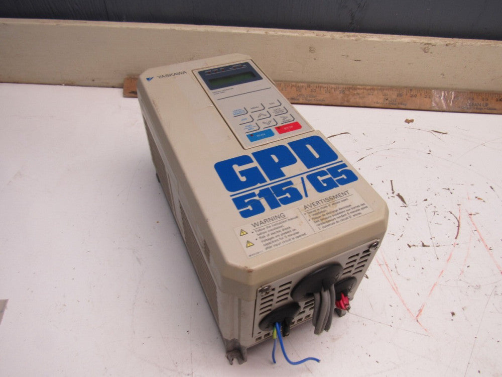 YASKAWA GPD515/G5 MODEL#NB194181A SPEC:40P71F 460V 3.4A XLNT USED TAKEOUT