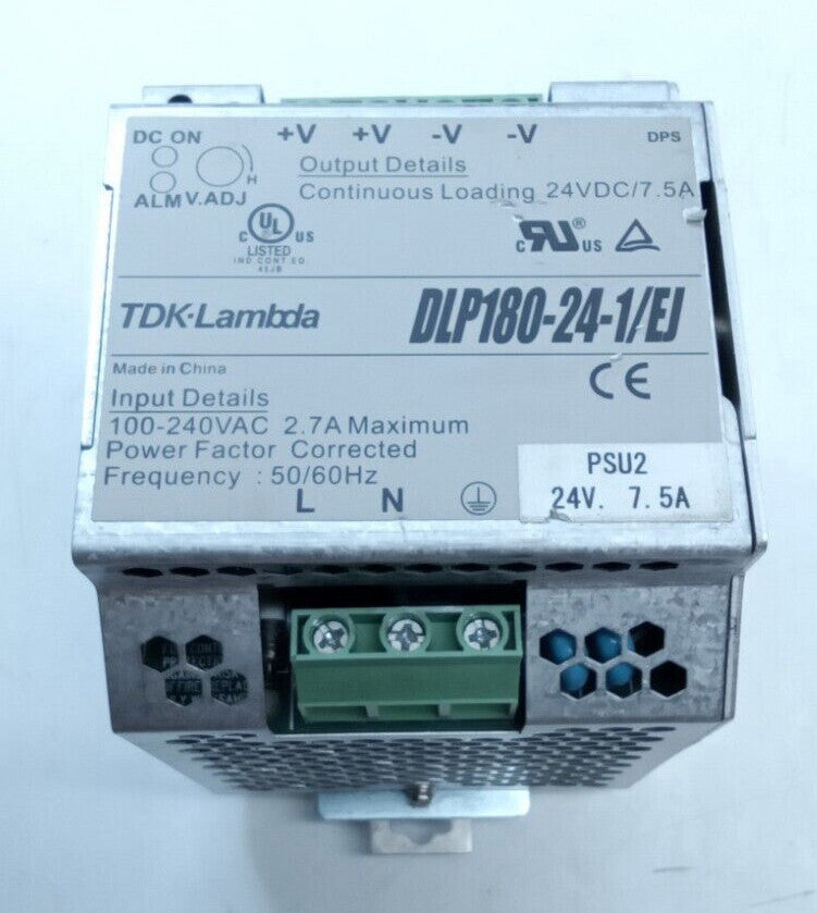 TDK Lambda DLP180-24-1/EJ 7.5A Power Supply