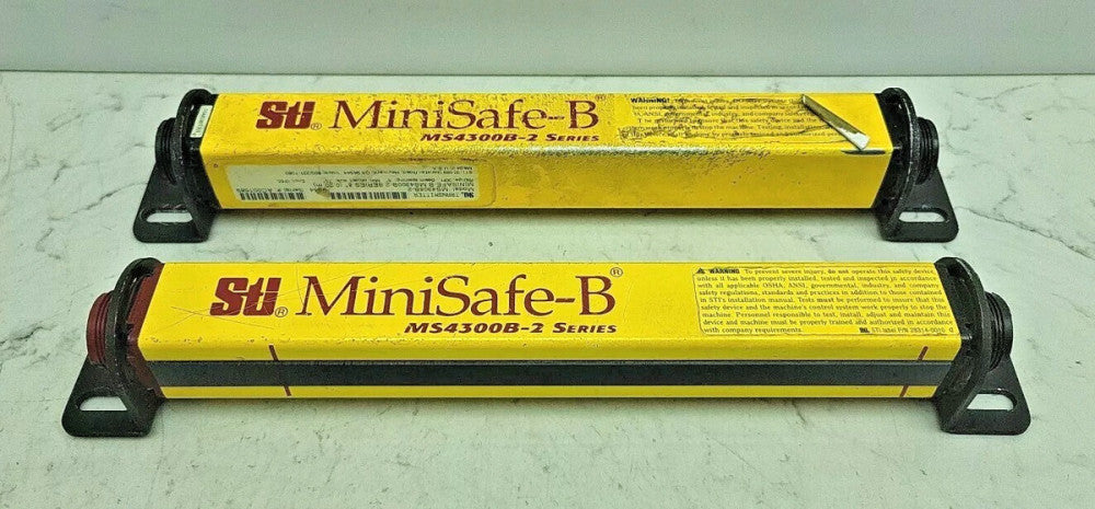 Sti MS4308B-2 Minisafe-B Light Curtain Transmitter/Receiver 30' Range 1/2" Space