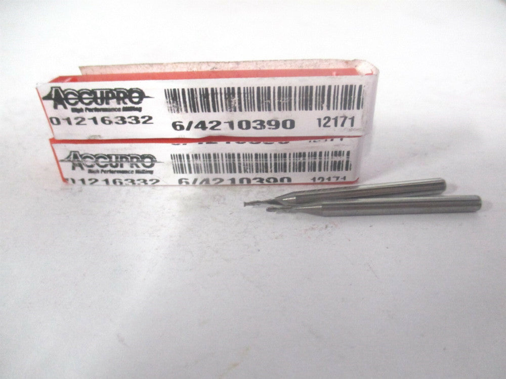 (12181224) 1mm x 4mm x 3mm x 38mm OAL 2Fl Carbide Square End Mill - Qty 2