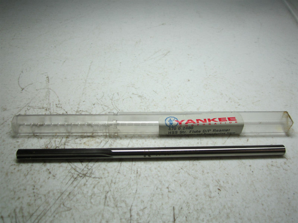 Yankee (470) 0.2480 High Speed Steel 6 Flute Straight Flute Reamer