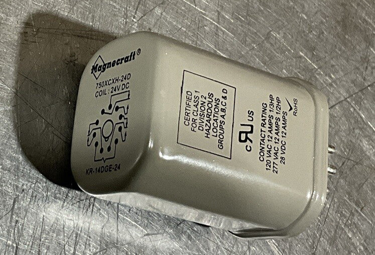 Magnecraft 750-XCXH-24D 750XCXH24D 0811b Fan Shutdown Relay Kr-14dge-24 Nos