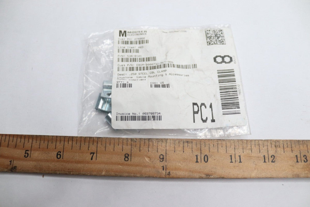 (4-Pk) Keystone Electronics Steel Cable Mounting 534-8101