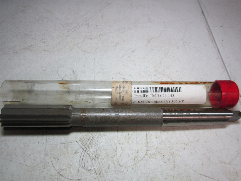 TMX (5-025-143) ARCb 1-5/32 Diam HSS 12 Flute Straight Flute Chuck Reamer