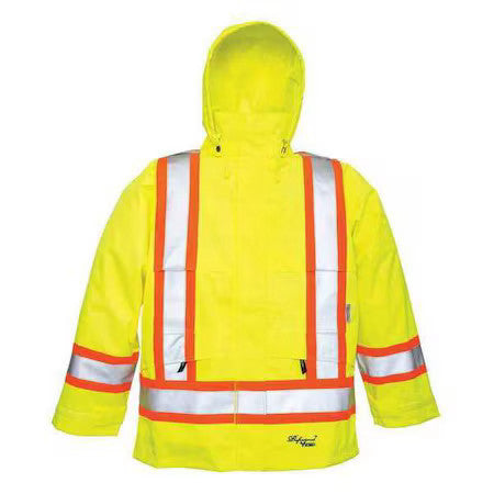 Viking 6330Jg-Xxxxl Hi-Viz Safety Jacket, Polyester, Polyurethane, Class 3 Type