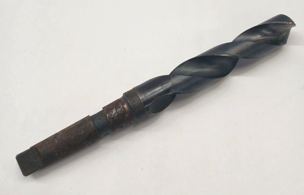 CLE-FORGE 1-1/2 TAPER SHANK DRILL BIT 108240 MT4 HS 2 FLUTE OAL 14 IN LOC 7-1/4