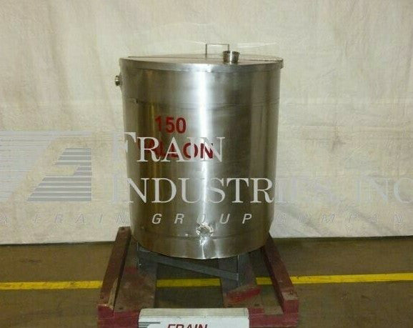 150gal Stainless Steel  Insulated Tank, 34"Dia X 41"Straight Side