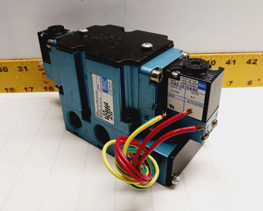 NEW MAC SOLENOID VALVE 150 PSI 24 VDC COILS  6521B-211-PM-501DA
