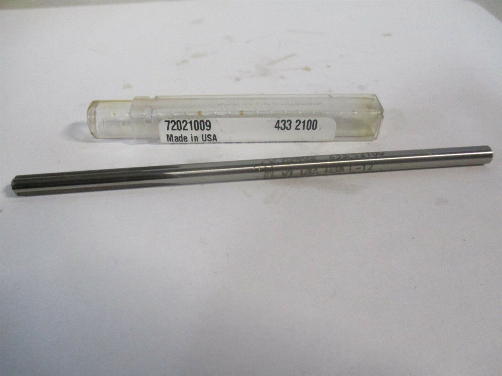 (433-0.2100) 0.21" x 1-1/4" x 5" OAL Straight Shank HSS 6-Flute Chucking Reamer 