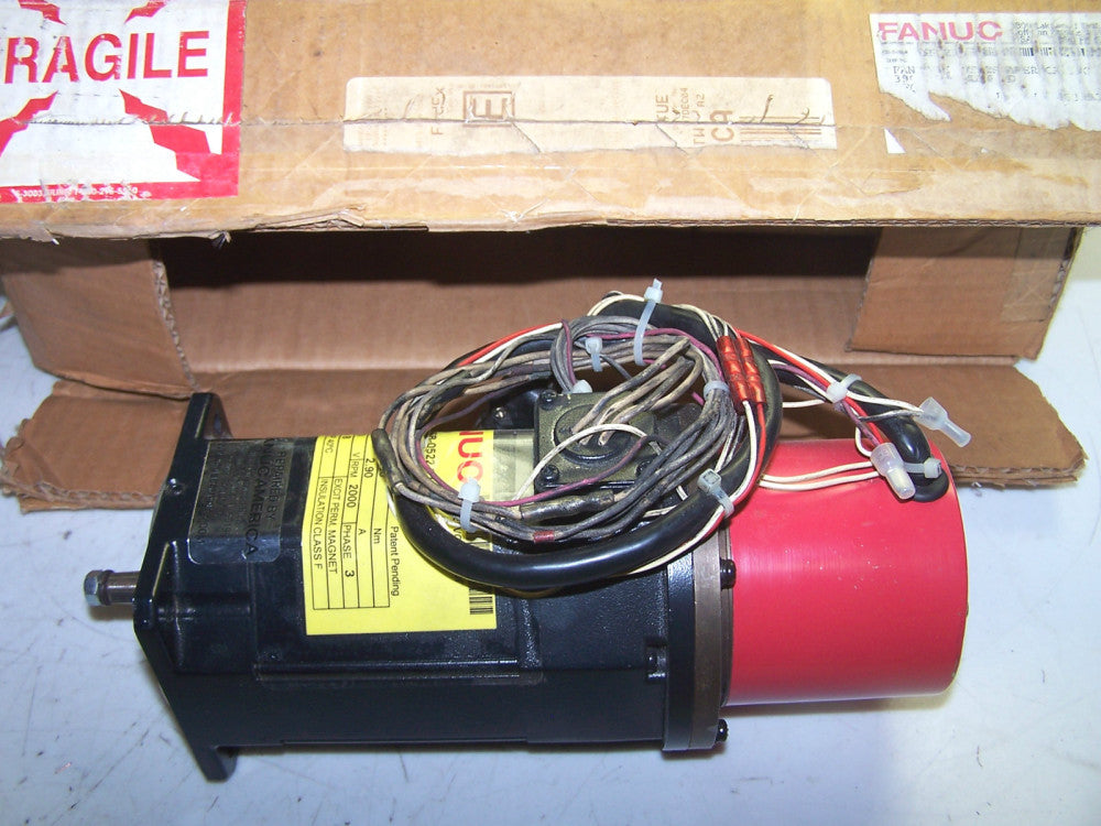FANUC A06B-0522-B251 AC SERVO MOTOR 90 VDC 8 POLE 2000 RPM 3 Ø A06B0522B251R 