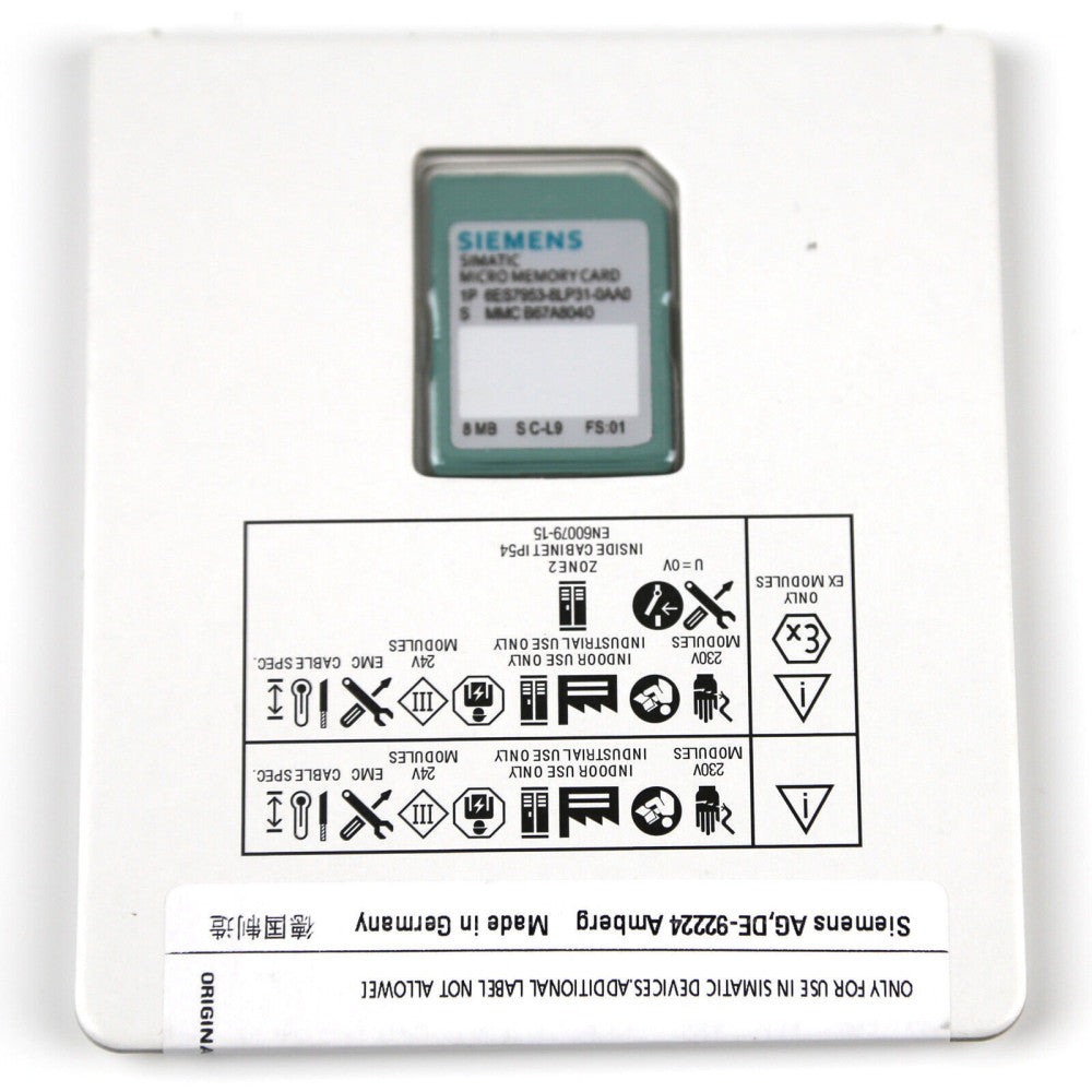NEW SIEMENS 6ES7 953-8LP31-0AA0 SIMATIC MMC Micro Memory Card