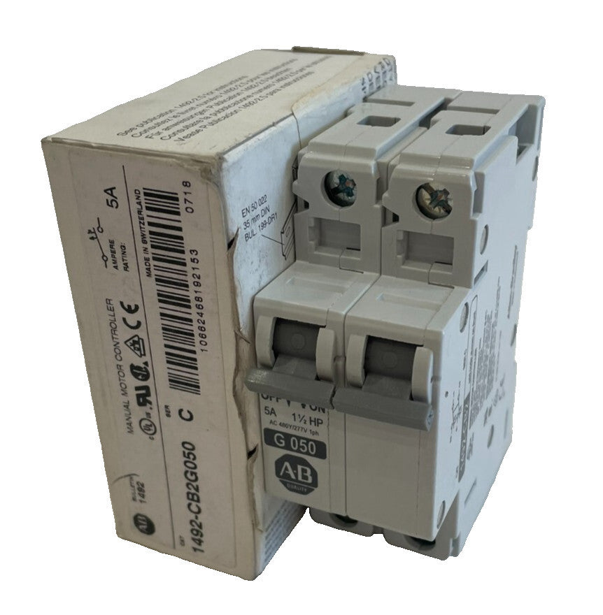 A / B 1492-CB2G050 MANUAL MOTOR CONTROLLER SER. C 1492CB2G050 NEW, SURPLUS