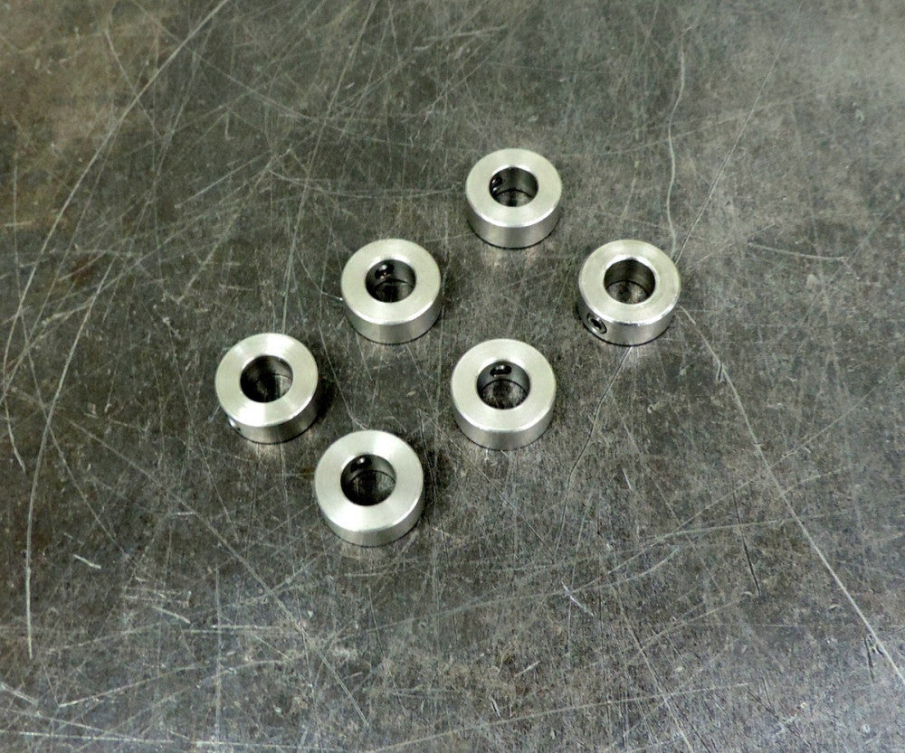 Climax C-050-S Stainless Steel Shaft Collar with Set 1/2" Bore  Lot of Six (6)