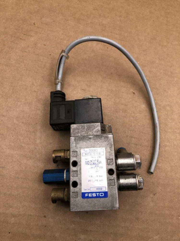 FESTO MFH-5-1/8-B 5/2 Way Solenoid Valve 28-145PSI