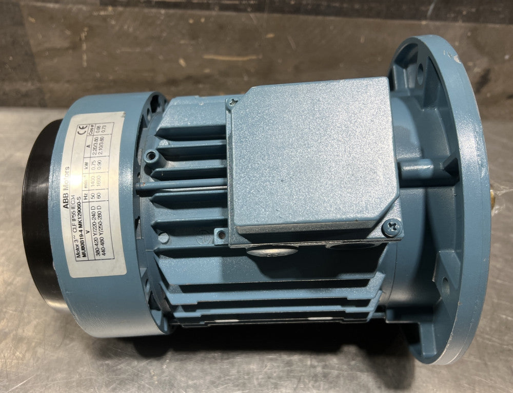 Abb MU80B19-4 MK129060-S 0.9kw 440-480v-ac 1690rpm 3ph Electric Motor Nos