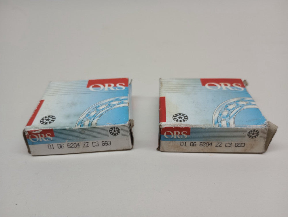 ORS 6204-ZZ-C3-G93 Shielded Ball Bearing 20mm ID x 47mm OD x 14mm W (Pack of 2)